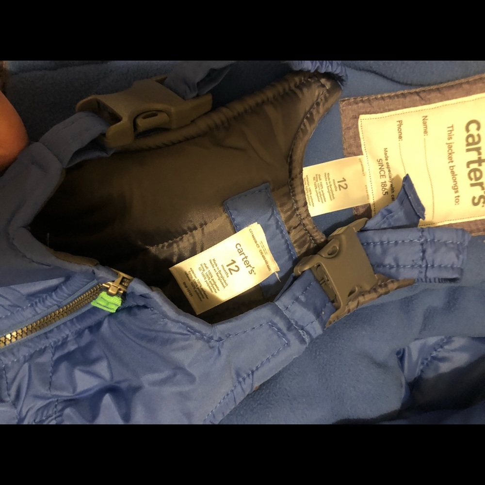 Carters snow pants and coat set 12mo